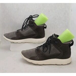 EUC Timberland Men's FLYROAM Brown/Gray Leather Comfort Sneakers Men's Size 8.5